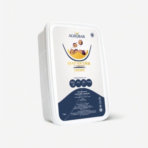 Пюре замороженное AGROBAR Маракуйя с семечкой 250 г 